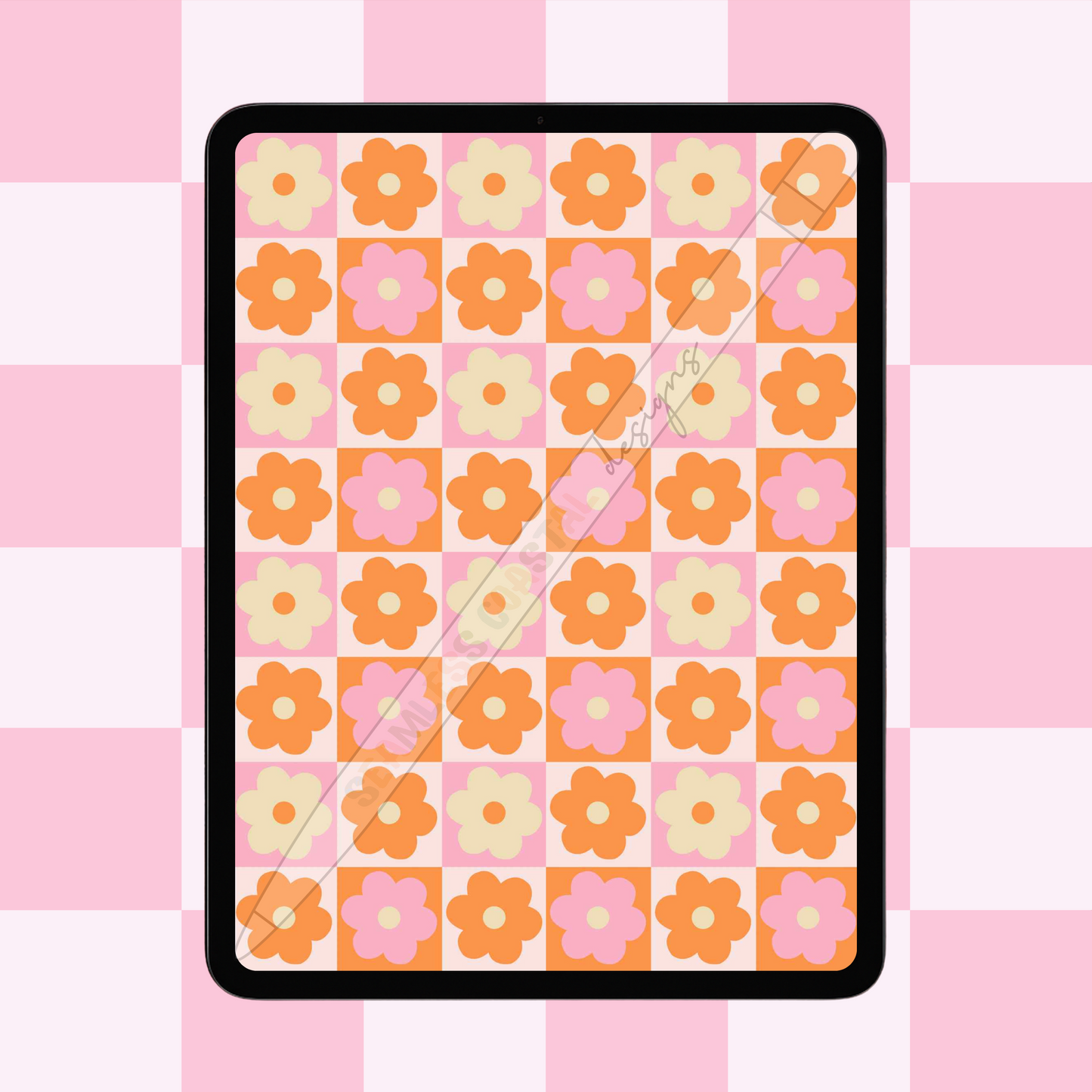 Floral Checkered