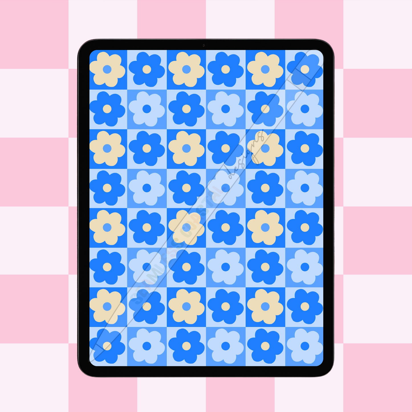 Floral Checkered