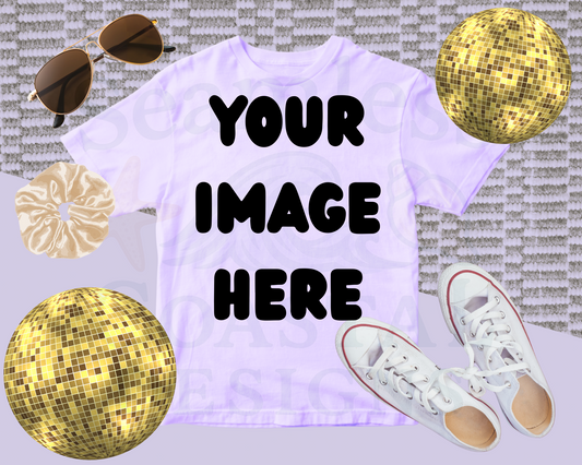 Purple Tee Mock Up
