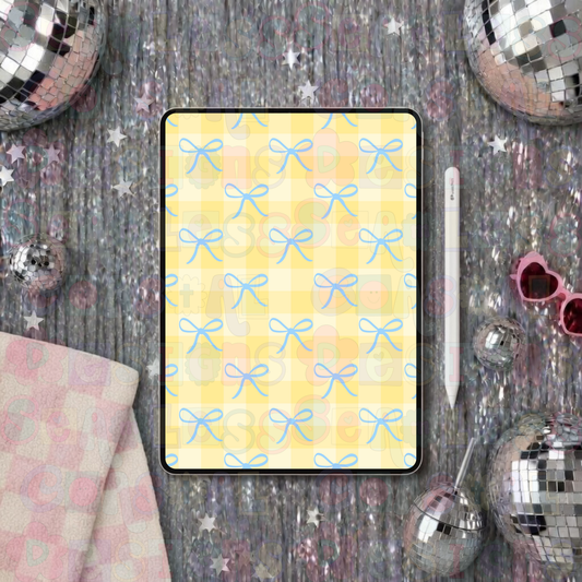Blue Bow Gingham