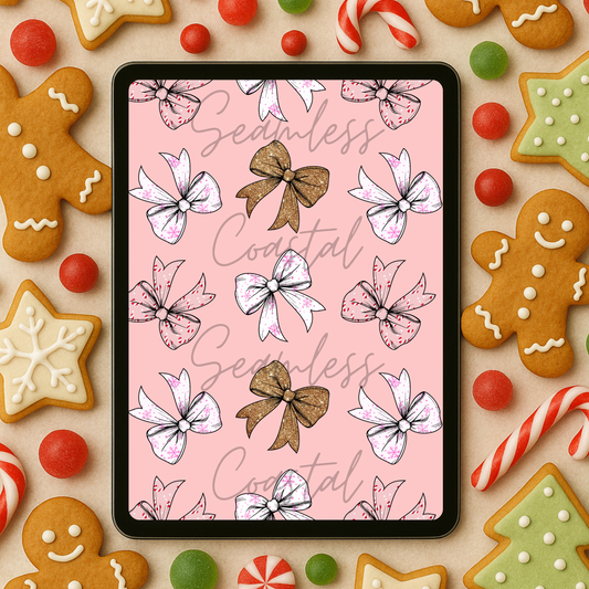 Pink Christmas Bows