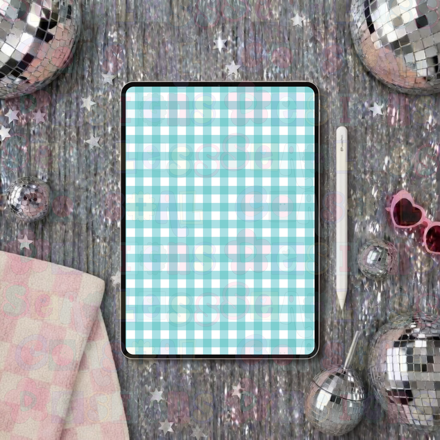 Teal Gingham