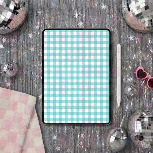 Teal Gingham
