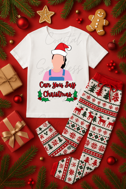 Can You Say Christmas PNG