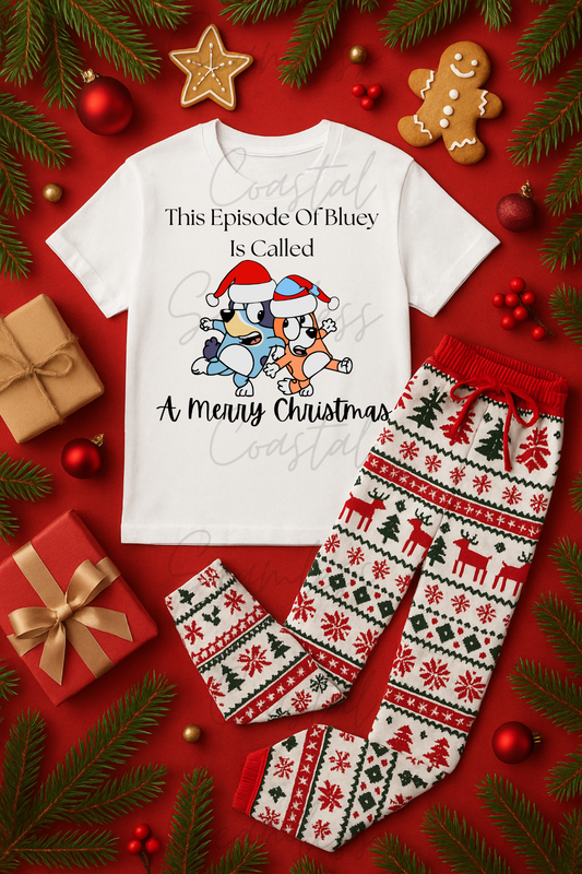 Very Bluey Christmas PNG