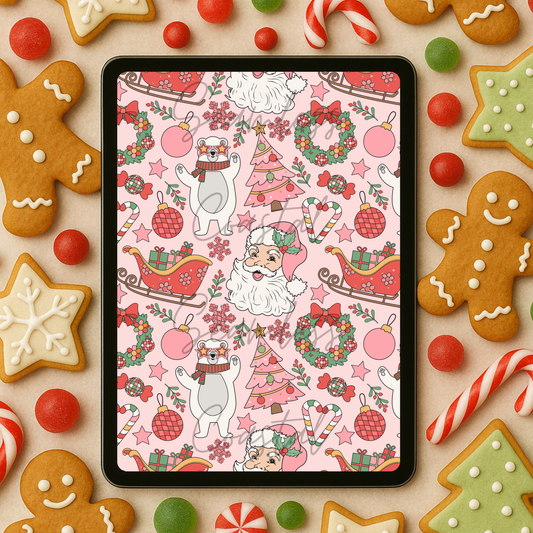 Pink Retro Christmas