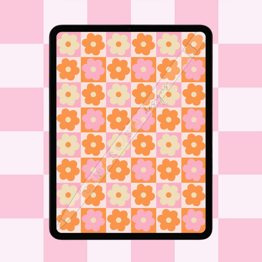 Floral Checkered